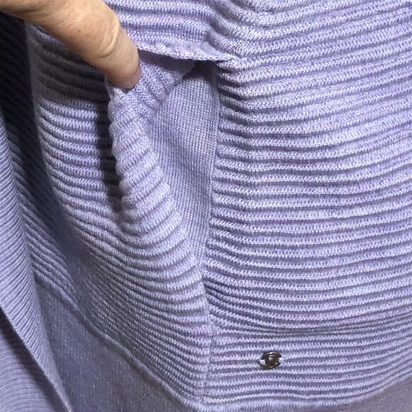 Lululemon Cardigan Sweater Womens 6 Purple LilacSit In Lotus Wrap II Merino Wool - Picture 12 of 14